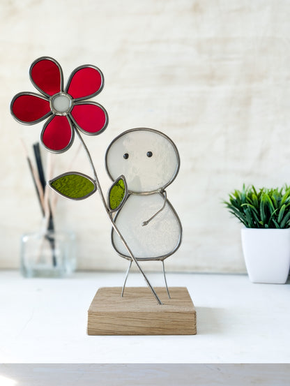 Moodies et sa fleur rouge